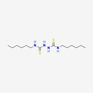 molecular formula C14H30N4S2 B14754828 N~1~,N~2~-Dihexylhydrazine-1,2-dicarbothioamide CAS No. 2209-30-5