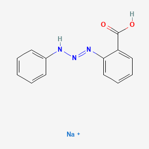 molecular formula C13H11N3NaO2+ B14754843 Sodium;2-(anilinodiazenyl)benzoic acid CAS No. 1025-92-9
