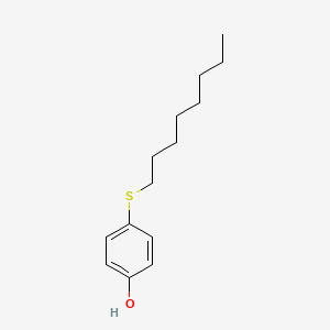 molecular formula C14H22OS B14754866 Phenol, 4-(octylthio)- CAS No. 1083-61-0