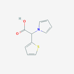 molecular formula C10H9NO2S B1475487 2-(1H-pyrrol-1-yl)-2-(thiophen-2-yl)acetic acid CAS No. 1543503-08-7