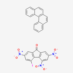 molecular formula C31H16IN3O7 B14754891 benzo[c]phenanthrene;4-iodo-2,5,7-trinitrofluoren-9-one CAS No. 916-68-7