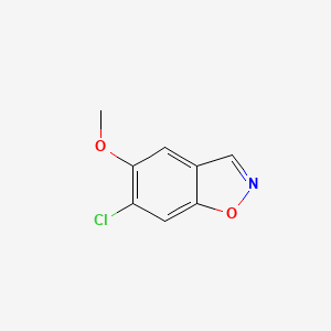 molecular formula C8H6ClNO2 B14754906 6-Chloro-5-methoxybenzo[d]isoxazole 