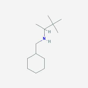 molecular formula C13H27N B1475491 N-(Cyclohexylmethyl)-3,3-dimethylbutan-2-amine CAS No. 1565598-06-2