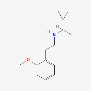 molecular formula C14H21NO B1475492 (1-Cyclopropylethyl)[2-(2-methoxyphenyl)ethyl]amine CAS No. 1592527-03-1