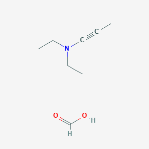 molecular formula C8H15NO2 B14754955 N,N-diethyl-1-propyn-1-amine; formic acid 