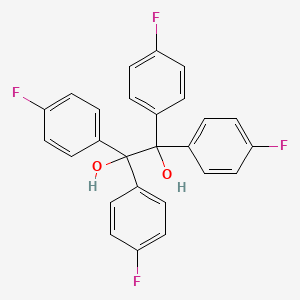 molecular formula C26H18F4O2 B14755016 Tetrakis(4-fluorophenyl)ethane-1,2-diol CAS No. 424-82-8