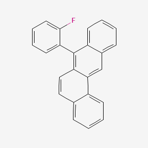 molecular formula C24H15F B14755023 7-(2-Fluorophenyl)tetraphene CAS No. 1558-06-1