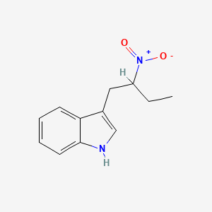 molecular formula C12H14N2O2 B14755027 3-(2-nitrobutyl)-1H-indole CAS No. 835-41-6
