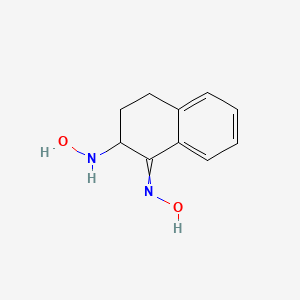 molecular formula C10H12N2O2 B14755068 N-[2-(Hydroxyamino)-3,4-dihydronaphthalen-1(2H)-ylidene]hydroxylamine CAS No. 711-58-0
