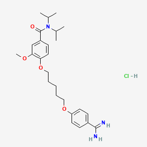 molecular formula C26H38ClN3O4 B14755117 Moxilubant hydrochloride 