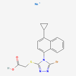 molecular formula C17H14BrN3NaO2S B14755183 CID 131844925 