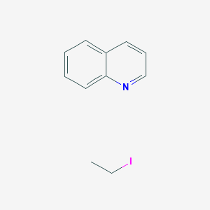 molecular formula C11H12IN B14755224 Iodoethane; quinoline 