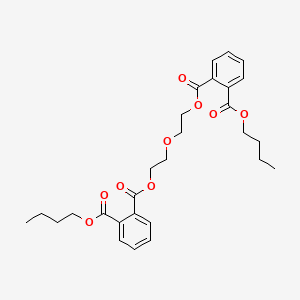 molecular formula C28H34O9 B14755250 DIETHYLENE GLYCOL, DIESTER with BUTYLPHTHALATE CAS No. 7483-25-2