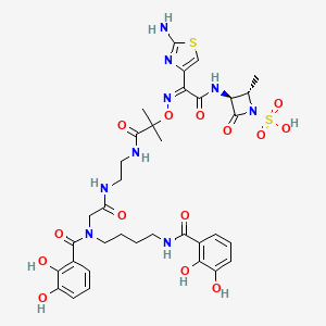 molecular formula C35H43N9O14S2 B14755300 Antibacterial agent 63 