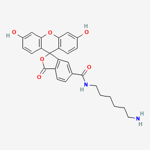 molecular formula C27H26N2O6 B14755329 N-(6-Aminohexyl)-3',6'-dihydroxy-3-oxo-3H-spiro[isobenzofuran-1,9'-xanthene]-6-carboxamide 