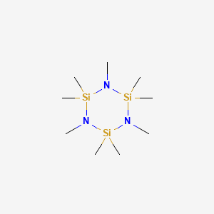 molecular formula C9H27N3Si3 B14755338 Cyclotrisilazane, nonamethyl- CAS No. 1080-38-2