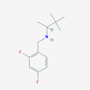 molecular formula C13H19F2N B1475537 [(2,4-Difluorophenyl)methyl](3,3-dimethylbutan-2-yl)amine CAS No. 1566512-35-3