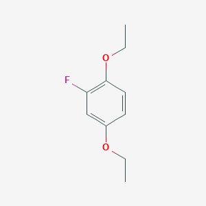 molecular formula C10H13FO2 B14755376 1,4-Diethoxy-2-fluorobenzene 