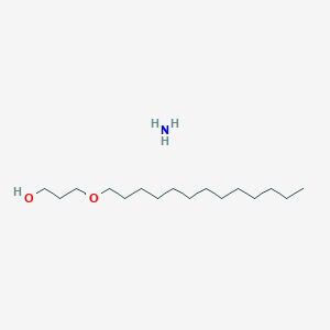 molecular formula C16H37NO2 B14755428 Azane;3-tridecoxypropan-1-ol 