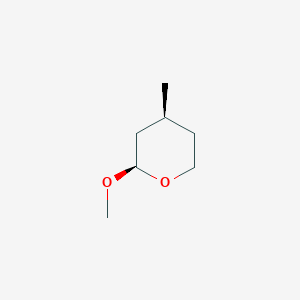 molecular formula C7H14O2 B14755448 (2R,4S)-2-Methoxy-4-methyloxane CAS No. 932-80-9