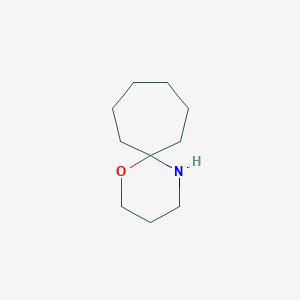 molecular formula C10H19NO B14755466 1-Oxa-5-azaspiro[5.6]dodecane CAS No. 181-22-6