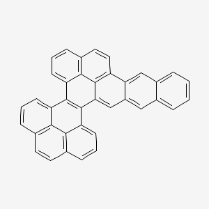 molecular formula C38H20 B14755473 Tribenzo(de,ij,q)naphtho(2,1,8-uva)pentaphene CAS No. 435-02-9