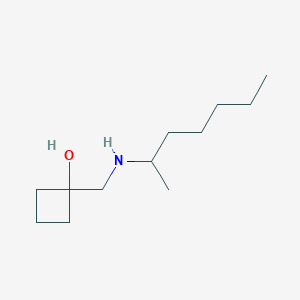 molecular formula C12H25NO B1475548 1-{[(Heptan-2-yl)amino]methyl}cyclobutan-1-ol CAS No. 1598600-25-9