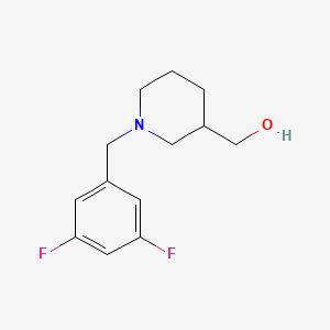 molecular formula C13H17F2NO B1475551 (1-(3,5-Difluorobenzyl)piperidin-3-yl)methanol CAS No. 1713988-76-1
