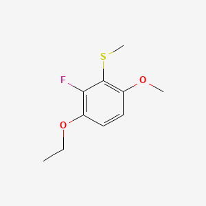 molecular formula C10H13FO2S B14755510 (3-Ethoxy-2-fluoro-6-methoxyphenyl)(methyl)sulfane 