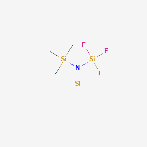 molecular formula C6H18F3NSi3 B14755526 1,1,1-Trifluoro-N,N-bis(trimethylsilyl)silanamine CAS No. 2251-47-0