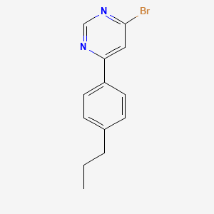 molecular formula C13H13BrN2 B1475556 4-Bromo-6-(4-propylphenyl)pyrimidine CAS No. 1603488-79-4
