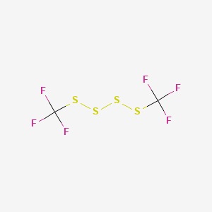 molecular formula C2F6S4 B14755573 Bis(trifluoromethyl)tetrasulfide CAS No. 372-07-6