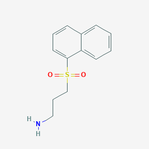 molecular formula C13H15NO2S B1475558 3-(Naphthalene-1-sulfonyl)propylamine CAS No. 1890946-09-4