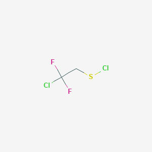 molecular formula C2H2Cl2F2S B14755637 1-Chloro-2-(chlorosulfanyl)-1,1-difluoroethane CAS No. 460-44-6