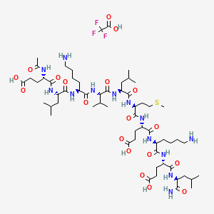 molecular formula C59H102F3N13O19S B14755658 RAGE antagonist peptide TFA 
