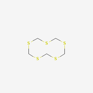 molecular formula C5H10S5 B14755681 1,3,5,7,9-Pentathiecane CAS No. 2372-99-8