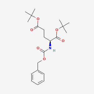 molecular formula C21H31NO6 B14755726 L-Glutamic acid,N-[(phenylmethoxy)carbonyl]-,1,5-bis(1,1-dimethylethyl)ester 