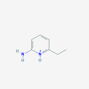 molecular formula C7H11N2+ B14755746 6-Ethylpyridin-1-ium-2-amine 