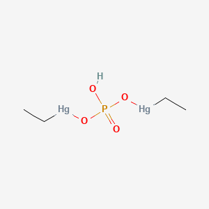 molecular formula C4H11Hg2O4P B14755754 Bis(ethylmercuri)phosphate CAS No. 2440-45-1