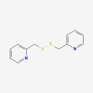 molecular formula C12H12N2S2 B14755755 Pyridine, 2,2'-dithiodimethylenedi- CAS No. 2127-04-0