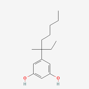 molecular formula C15H24O2 B14755822 5-(3-Methyloctan-3-yl)benzene-1,3-diol 