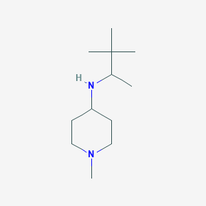 molecular formula C12H26N2 B1475587 N-(3,3-dimethylbutan-2-yl)-1-methylpiperidin-4-amine CAS No. 1564563-89-8