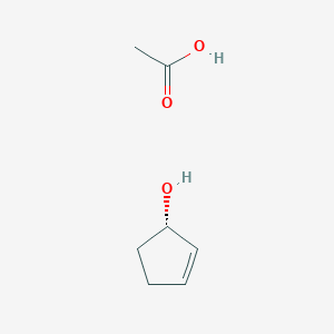 molecular formula C7H12O3 B14755925 acetic acid;(1S)-cyclopent-2-en-1-ol CAS No. 62247-42-1
