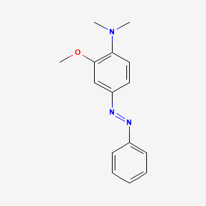 molecular formula C15H17N3O B14755945 N,N-Dimethyl-4-phenylazo-o-anisidine CAS No. 2438-49-5