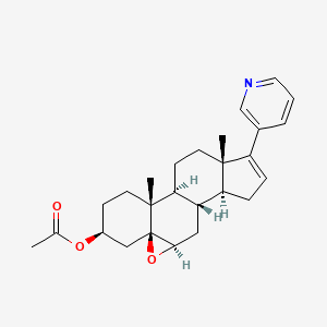 molecular formula C26H33NO3 B14756070 Androst-16-en-3-ol, 5,6-epoxy-17-(3-pyridinyl)-, 3-acetate, (3beta,5beta,6beta)- CAS No. 1868064-76-9