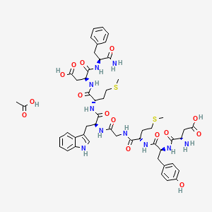 molecular formula C51H66N10O15S2 B14756087 CCK Octapeptide, non-sulfated acetate 