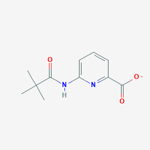 molecular formula C11H13N2O3- B14756108 6-[(2,2-Dimethyl-1-oxopropyl)amino]-2-pyridinecarboxylate 
