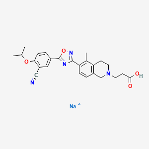 molecular formula C25H26N4NaO4 B14756121 GSK-2262167 sodium 