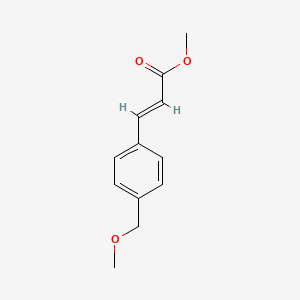molecular formula C12H14O3 B14756152 methyl (E)-3-(4-(methoxymethyl)phenyl)acrylate 