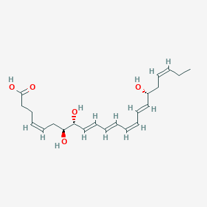 molecular formula C22H32O5 B147562 AT-Resolvin D1 CAS No. 528583-91-7